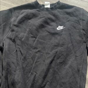 Nike Black Sweatshirt with White Logo